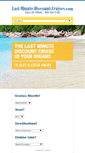 Mobile Screenshot of last-minute-discount-cruises.com