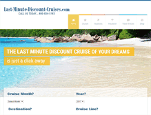Tablet Screenshot of last-minute-discount-cruises.com